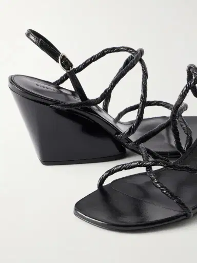 Proenza Schouler Twist Slant Leather Wedge Sandals | Thumbnail 5 Proenza Schouler Twist Slant Leather Wedge Sandals | Thumbnail 5