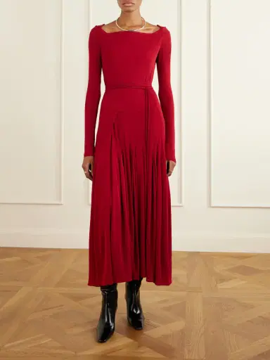 Tory Burch Jersey Pleated Maxi Dress | Thumbnail 2 Tory Burch Jersey Pleated Maxi Dress | Thumbnail 2
