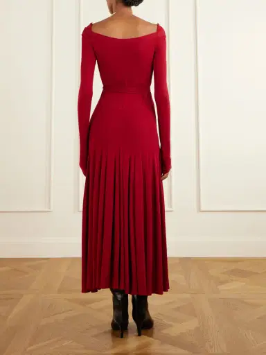 Tory Burch Jersey Pleated Maxi Dress | Thumbnail 3 Tory Burch Jersey Pleated Maxi Dress | Thumbnail 3