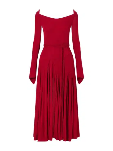 Tory Burch Jersey Pleated Maxi Dress | Thumbnail 1 Tory Burch Jersey Pleated Maxi Dress | Thumbnail 1