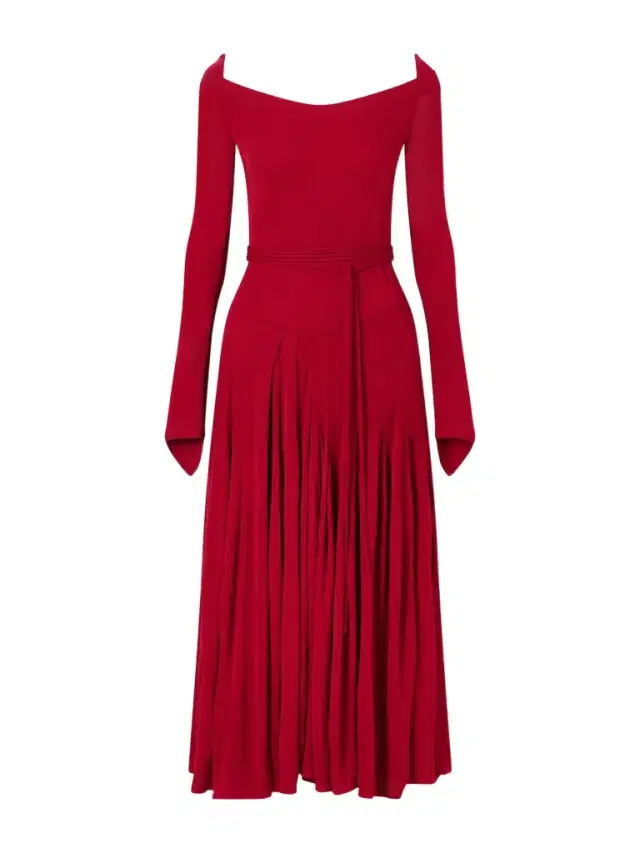 Tory Burch Jersey Pleated Maxi Dress