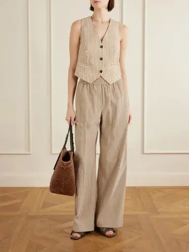 Brunello Cucinelli Leather-trimmed Raffia Tote | Thumbnail 3 Brunello Cucinelli Leather-trimmed Raffia Tote | Thumbnail 3