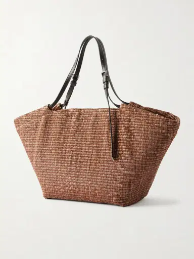 Brunello Cucinelli Leather-trimmed Raffia Tote | Thumbnail 4 Brunello Cucinelli Leather-trimmed Raffia Tote | Thumbnail 4