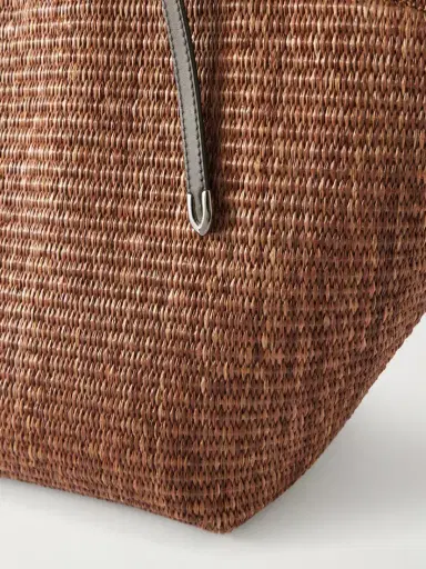 Brunello Cucinelli Leather-trimmed Raffia Tote | Thumbnail 5 Brunello Cucinelli Leather-trimmed Raffia Tote | Thumbnail 5