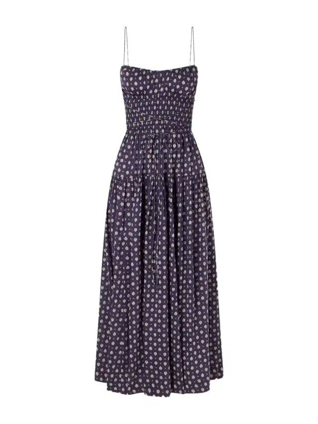 Safia Smocked Printed Cotton And Silk-blend Voile Maxi Dress