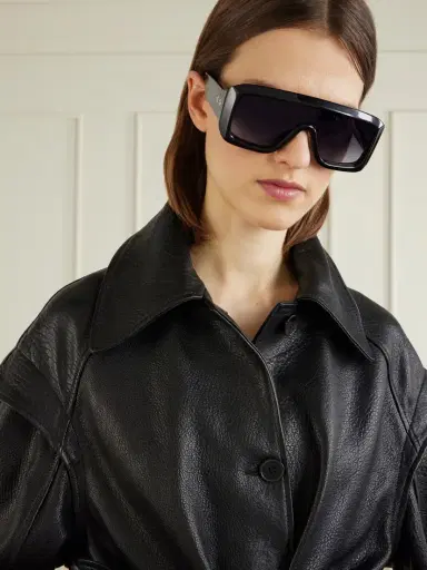 Jacques Marie Mage Pausa Oversized Aviator-style Acetate Sunglasses | Thumbnail 2