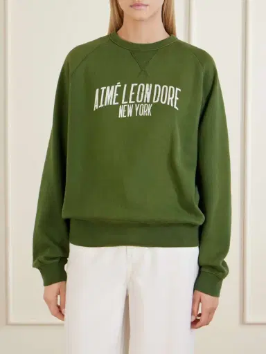 Aimé Leon Dore Logo-print Cotton-blend Jersey Sweatshirt | Thumbnail 3 Aimé Leon Dore Logo-print Cotton-blend Jersey Sweatshirt | Thumbnail 3