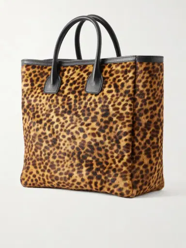 Nili Lotan Freddie Leather-trimmed Animal-print Calf Hair Tote | Thumbnail 4 Nili Lotan Freddie Leather-trimmed Animal-print Calf Hair Tote | Thumbnail 4