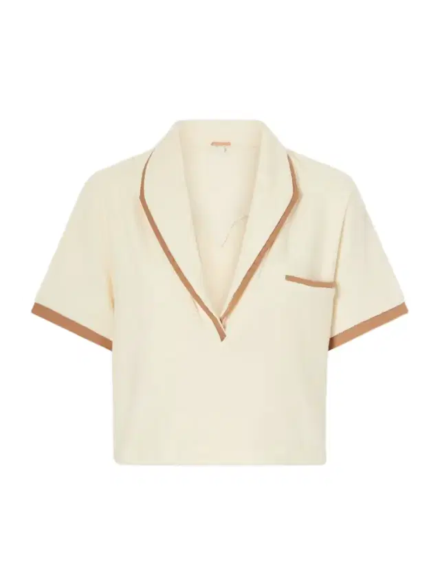 Johanna Ortiz Terry Cropped Cotton-blend Terry Top