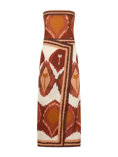 Johanna Ortiz Printed Cotton-poplin Midi Dress | Thumbnail 1 Johanna Ortiz Printed Cotton-poplin Midi Dress | Thumbnail 1