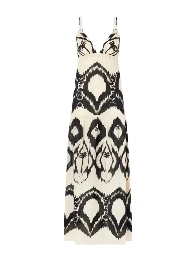 Johanna Ortiz Zea Palm Printed Cotton-poplin Maxi Dress