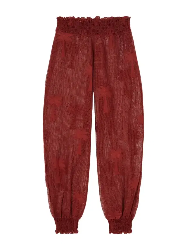 Johanna Ortiz Palm Nomad Cotton-mesh Balloon Pants