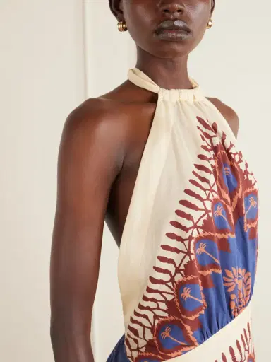 Johanna Ortiz Open-back Printed Cotton-voile Mini Dress | Thumbnail 4 Johanna Ortiz Open-back Printed Cotton-voile Mini Dress | Thumbnail 4
