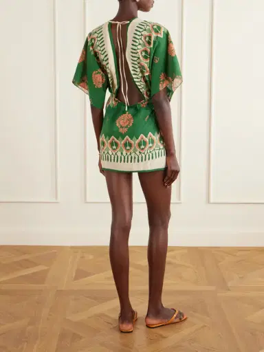 Johanna Ortiz Inundada De Color Printed Cotton-voile Mini Dress | Thumbnail 3 Johanna Ortiz Inundada De Color Printed Cotton-voile Mini Dress | Thumbnail 3