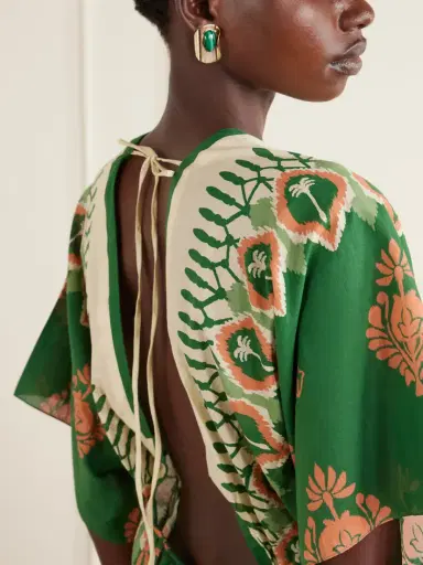 Johanna Ortiz Inundada De Color Printed Cotton-voile Mini Dress | Thumbnail 4 Johanna Ortiz Inundada De Color Printed Cotton-voile Mini Dress | Thumbnail 4
