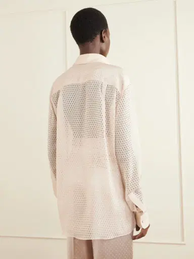 Tom Ford Oversized Silk-chiffon Shirt | Thumbnail 4 Tom Ford Oversized Silk-chiffon Shirt | Thumbnail 4