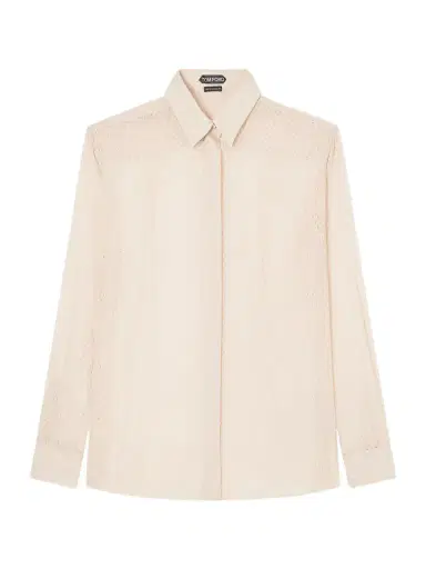 Tom Ford Oversized Silk-chiffon Shirt | Thumbnail 1 Tom Ford Oversized Silk-chiffon Shirt | Thumbnail 1