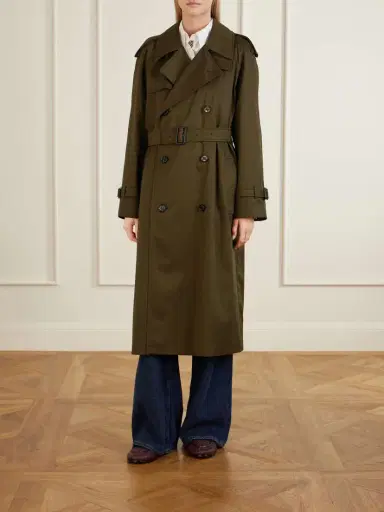 Burberry Double-breasted Belted Cotton Trench | Thumbnail 3 Burberry Double-breasted Belted Cotton Trench | Thumbnail 3