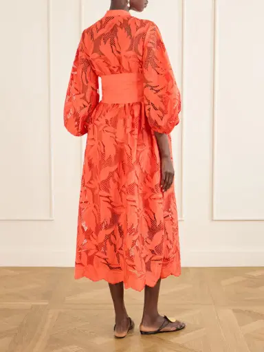 Erdem Bow-detailed Embroidered Poplin And Lace Midi Dress | Thumbnail 4 Erdem Bow-detailed Embroidered Poplin And Lace Midi Dress | Thumbnail 4