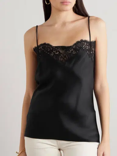 Stella McCartney Lace-trimmed Satin Camisole | Thumbnail 3 Stella McCartney Lace-trimmed Satin Camisole | Thumbnail 3