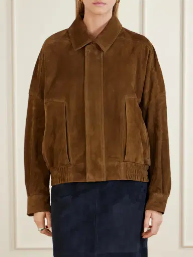 Nour Hammour Dalma Suede Jacket | Thumbnail 3 Nour Hammour Dalma Suede Jacket | Thumbnail 3