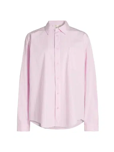 LoveShackFancy Women's Hudley Striped Cotton Shirt | Thumbnail 1 LoveShackFancy Women's Hudley Striped Cotton Shirt | Thumbnail 1