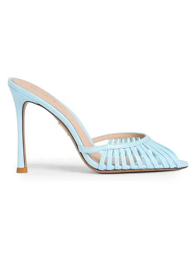 Retrofête Women's Allistair 105MM Patent Leather Sandals - Glace