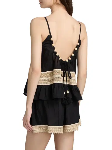 Ramy Brook Women's Kiersten Cotton Cover-Up Tank - Black - Size Large | Thumbnail 5 Ramy Brook Women's Kiersten Cotton Cover-Up Tank - Black - Size Large | Thumbnail 5