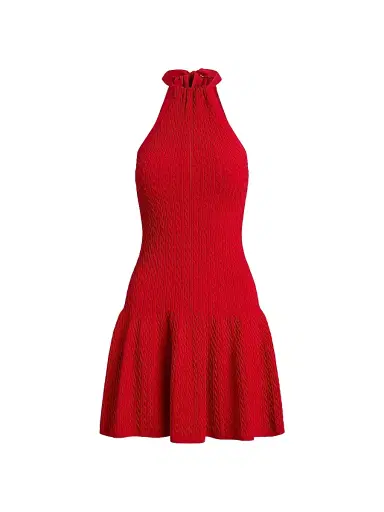 Polo Ralph Lauren Women's Cable-Knit A-Line Minidress | Thumbnail 1 Polo Ralph Lauren Women's Cable-Knit A-Line Minidress | Thumbnail 1