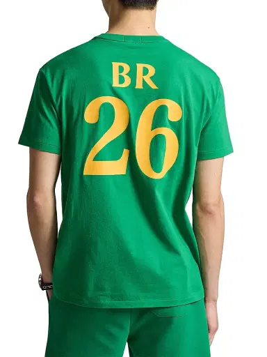 Polo Ralph Lauren Men's Brazil Crewneck Cotton T-Shirt - Cruise Green - Size XXL | Thumbnail 4