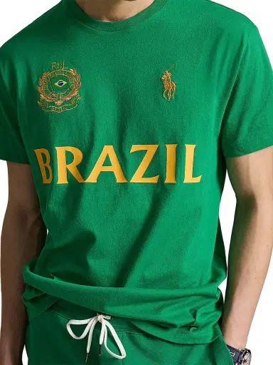 Polo Ralph Lauren Men's Brazil Crewneck Cotton T-Shirt - Cruise Green - Size XXL | Thumbnail 5