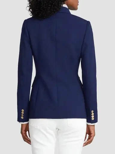 Ralph Lauren Collection Women's Camden Cashmere Double-Breasted Jacket - Navy | Thumbnail 5 Ralph Lauren Collection Women's Camden Cashmere Double-Breasted Jacket - Navy | Thumbnail 5