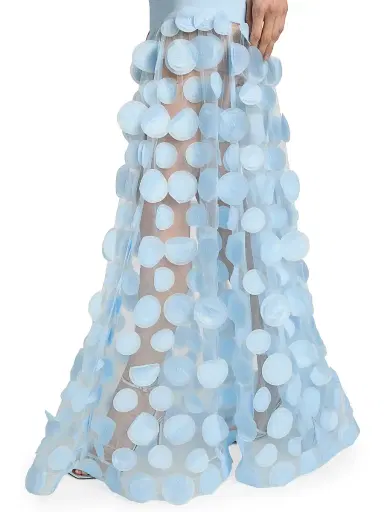 Bronx and Banco Women's Harper Strapless Circular Applique Gown | Thumbnail 6 Bronx and Banco Women's Harper Strapless Circular Applique Gown | Thumbnail 6