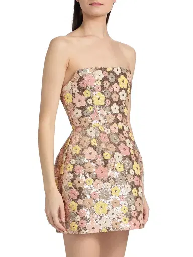 Bronx and Banco Women's Jasmine Maraya Strapless Sequined Minidress | Thumbnail 4 Bronx and Banco Women's Jasmine Maraya Strapless Sequined Minidress | Thumbnail 4