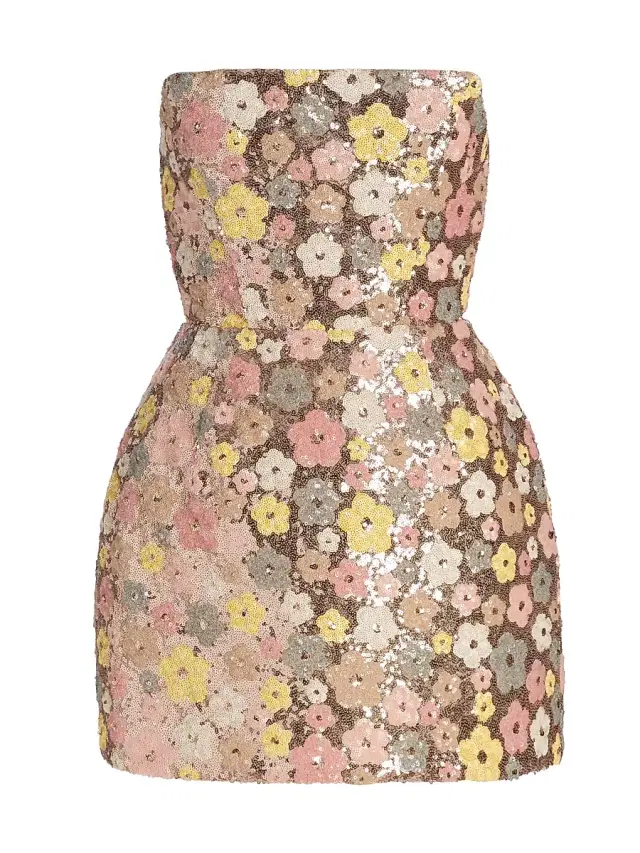 Bronx Banco Women's Jasmine Maraya Strapless Sequined Minidress