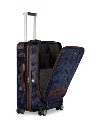 Montblanc #MY4810 Trolley Cabin Extreme Suitcase - Blue | Thumbnail 5 Montblanc #MY4810 Trolley Cabin Extreme Suitcase - Blue | Thumbnail 5