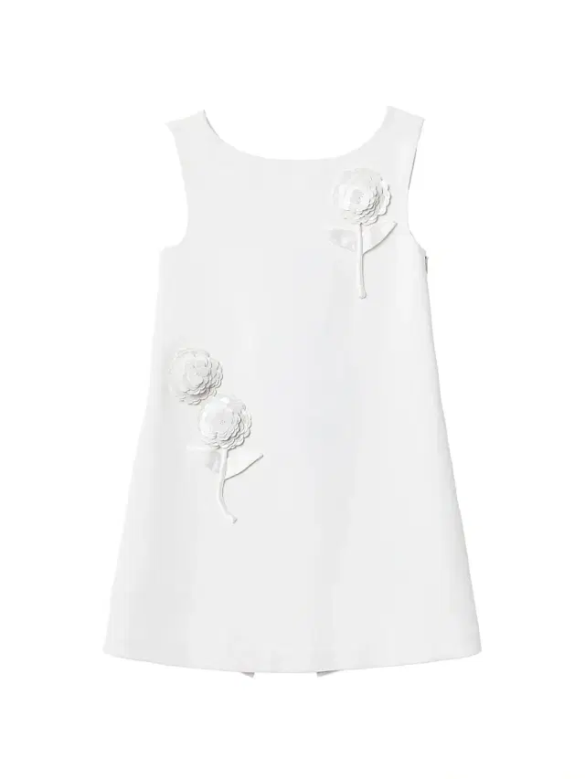 Self-Portrait Little Girl's & Girl's Embellished Floral Crepe Minidress - White