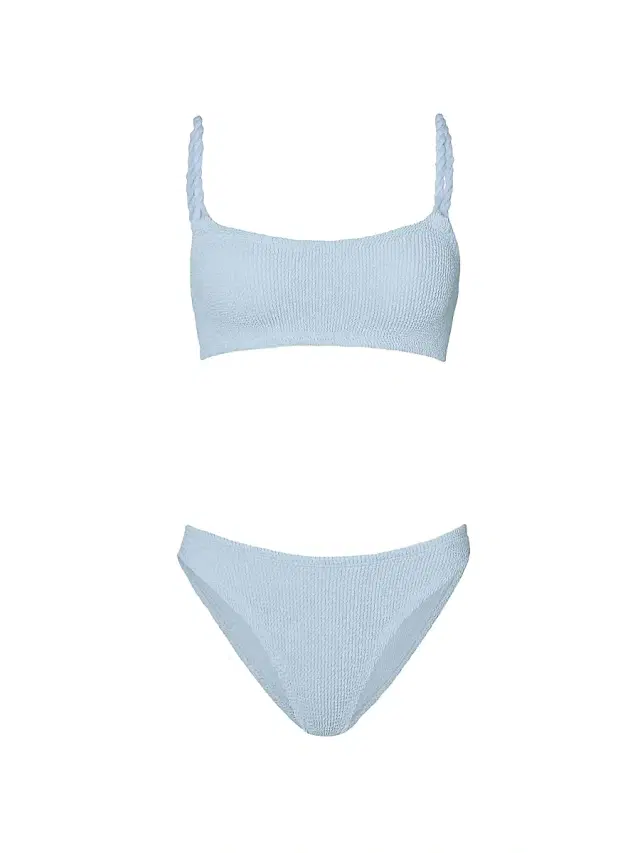 Women's Phoebe Rope Strap Bikini - Metallic Ice Blue