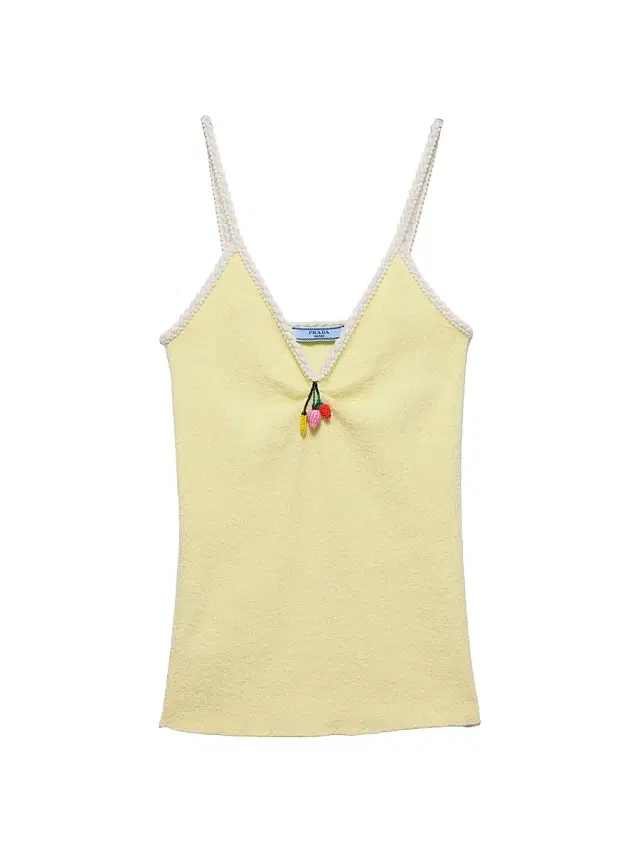Women's Cotton Bouclé Top - Yellow
