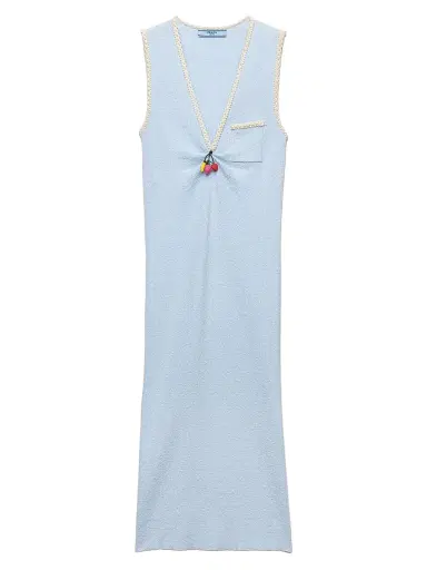 Prada Women's Cotton Bouclé Dress | Thumbnail 1