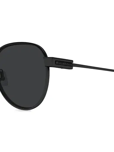 Saint Laurent Men's 53MM Round Metal Sunglasses | Thumbnail 4 Saint Laurent Men's 53MM Round Metal Sunglasses | Thumbnail 4