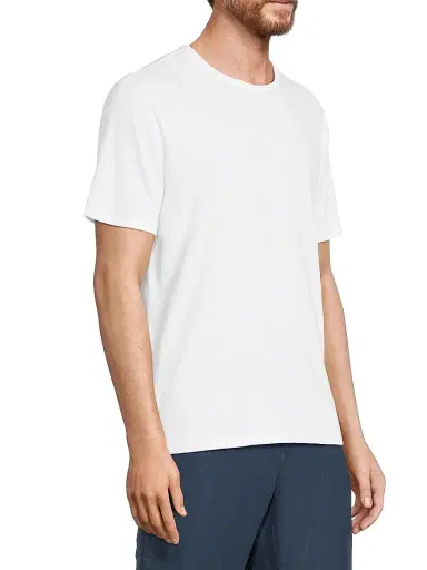 Vince Men's Garment-Dyed Crewneck T-Shirt - Optic White - Size XXL | Thumbnail 4