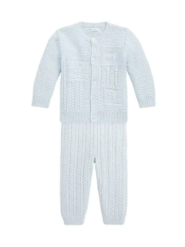 Polo Ralph Lauren Baby Boy's Knit Pants - Beryl Blue 9 Months