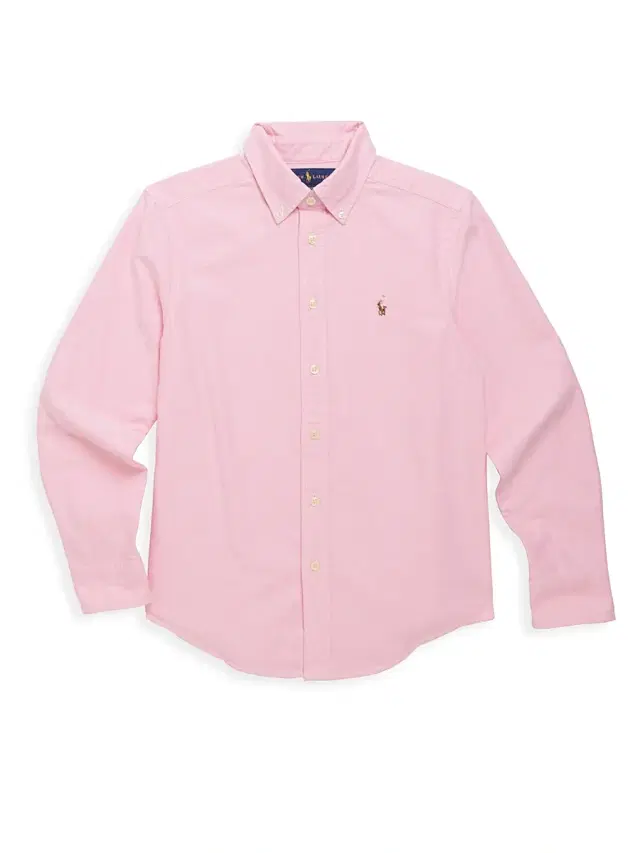 Little Boy's & Boy's Cotton Oxford Sport Shirt - New Rose