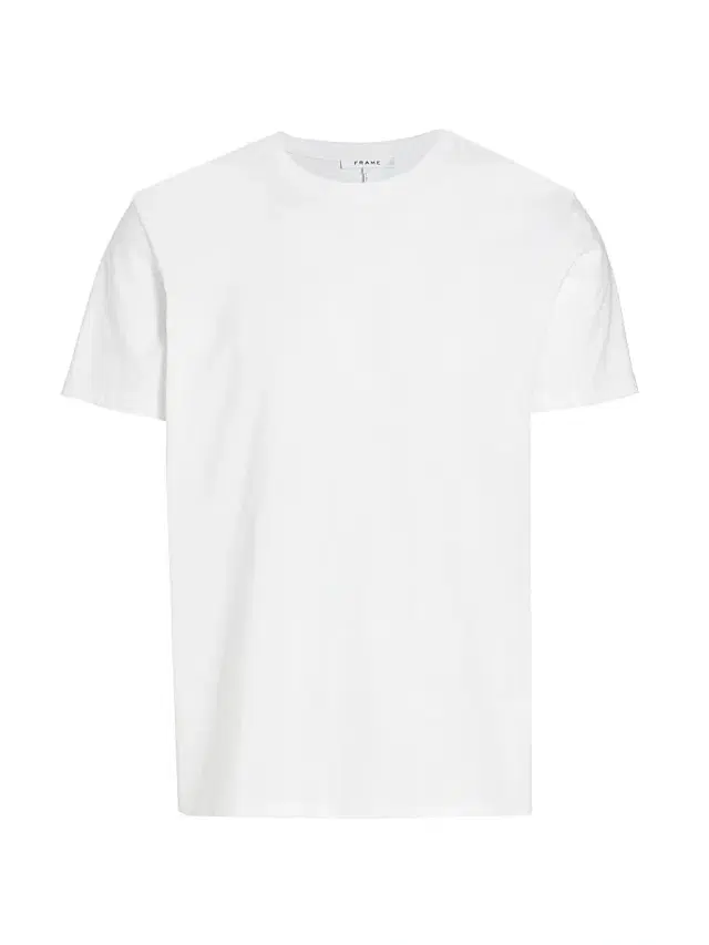 FRAME Men's Logo Cotton T-Shirt - Blanc