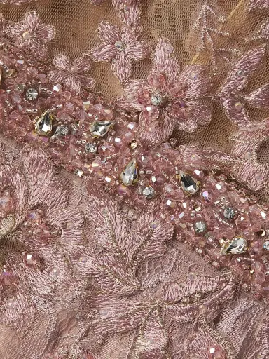 Mac Duggal Women's Beaded Lace Gown - Mocha | Thumbnail 6 Mac Duggal Women's Beaded Lace Gown - Mocha | Thumbnail 6