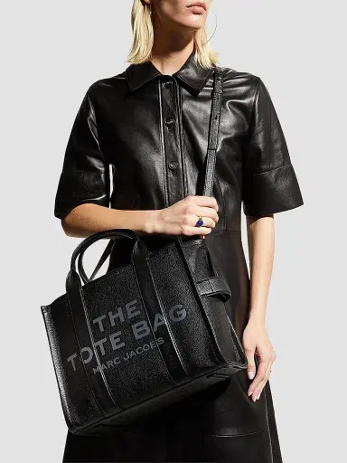 Marc Jacobs Women's Leather Tote Bag - Black | Thumbnail 2 Marc Jacobs Women's Leather Tote Bag - Black | Thumbnail 2