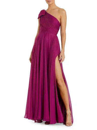 Mac Duggal Women's One-Shoulder Gown - Raspberry - Size 14 | Thumbnail 1 Mac Duggal Women's One-Shoulder Gown - Raspberry - Size 14 | Thumbnail 1