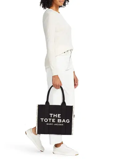 Marc Jacobs Women's The Jacquard Large Tote - Black | Thumbnail 2 Marc Jacobs Women's The Jacquard Large Tote - Black | Thumbnail 2