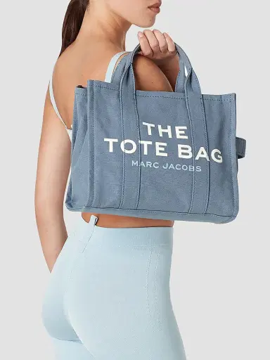 Marc Jacobs Women's The Medium Tote - Blue Shadow | Thumbnail 3 Marc Jacobs Women's The Medium Tote - Blue Shadow | Thumbnail 3